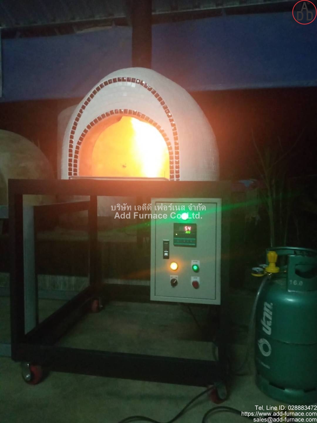 A Type Red White Pizza Furnace(5)